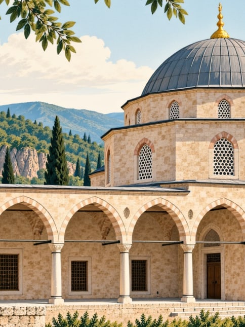 Ilustración: Mezquita de Yıldırım Bayezid, Bolu, Bolu