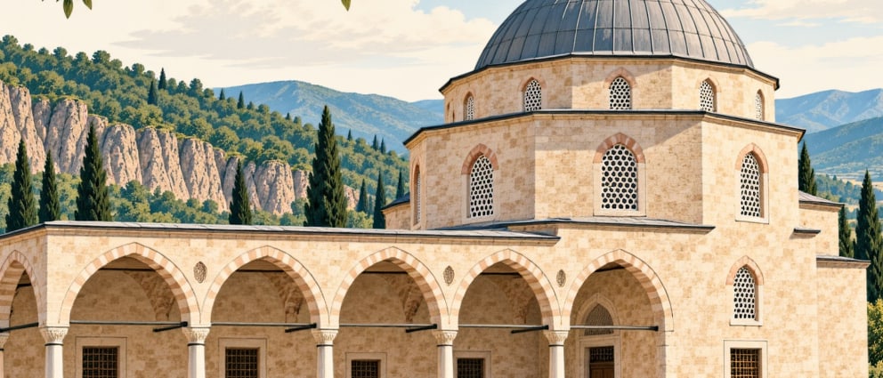 Bolu Yıldırım Bayezid Mosque çizimi, Bolu