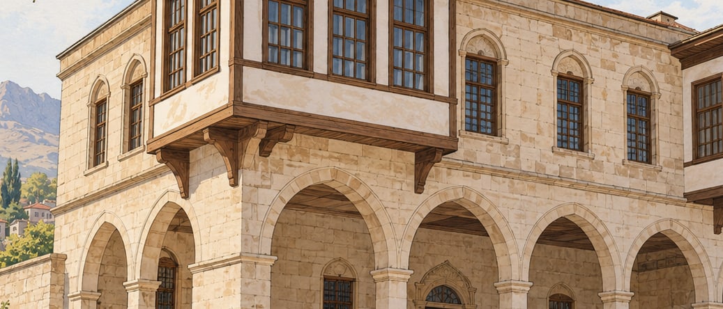 Bor Bilginler Mansion çizimi, Niğde