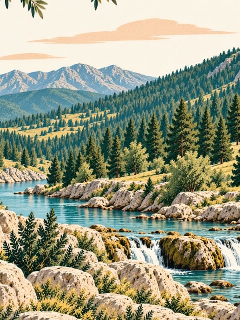 Ilustración: Parque Natural de Boraboy, Amasya