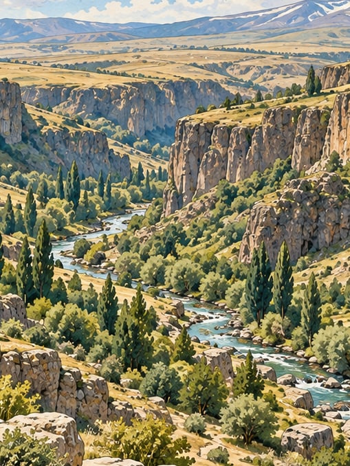 Ilustración: Valle de Borluk, Kars