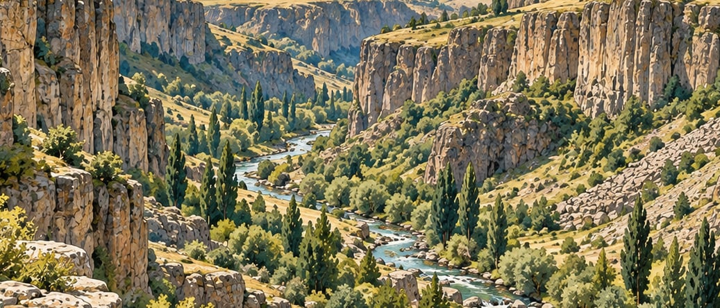 Borluk Valley çizimi, Kars