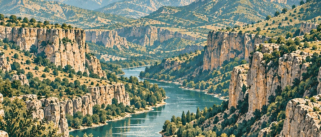 Botan Vadisi Milli Parkı çizimi, Siirt