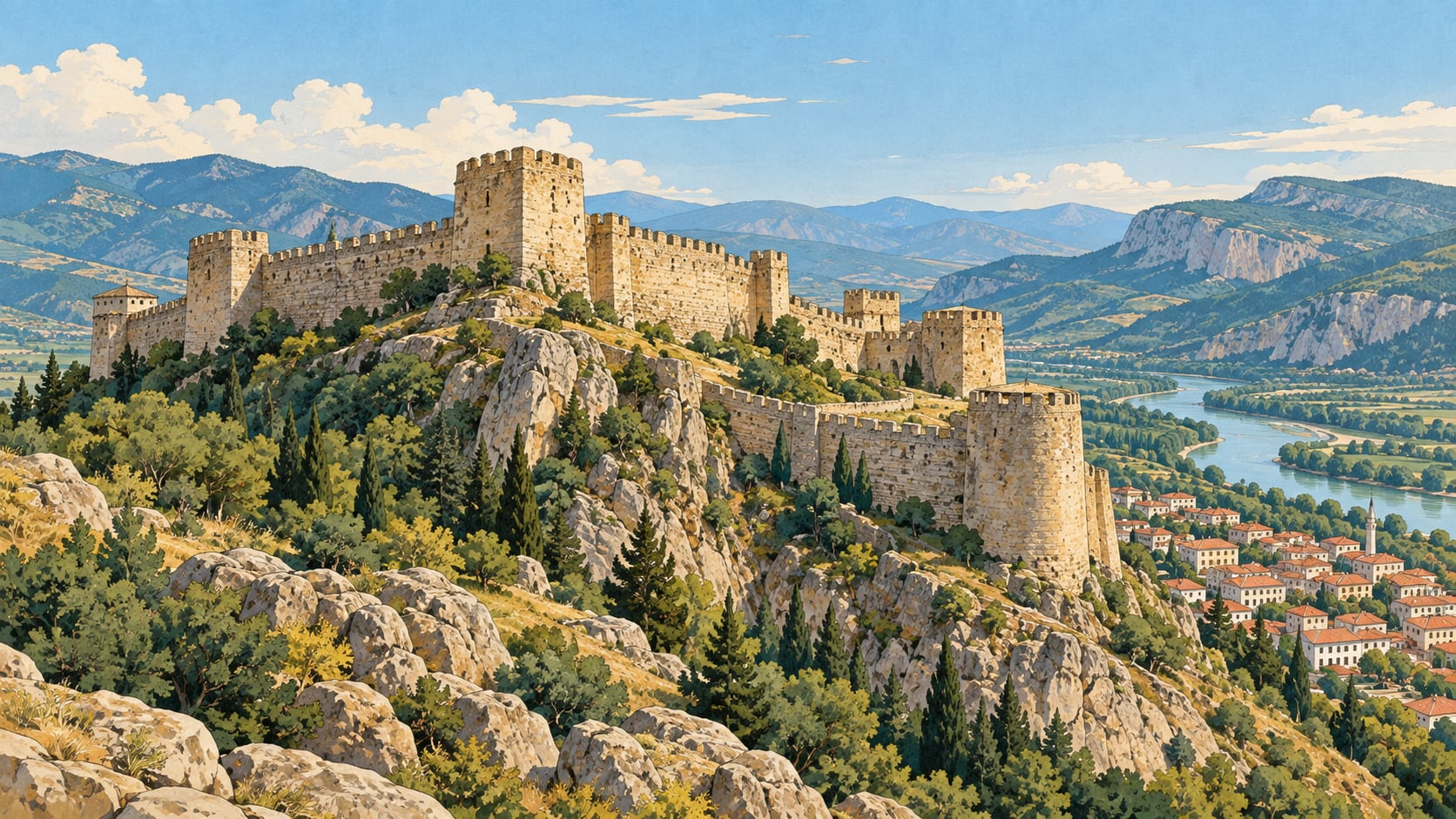 Boyabat Castle çizimi, Sinop