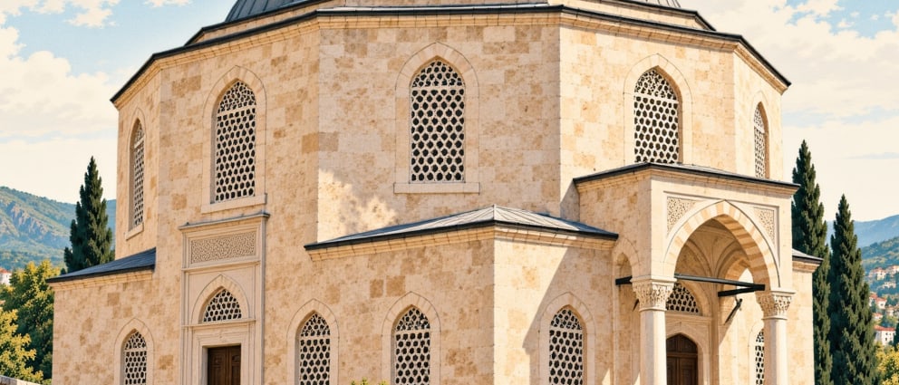 Boyacı Hasan Ağa Mosque çizimi, Tokat