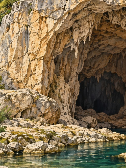 Bulak / Mencilis Cave çizimi, Karabük