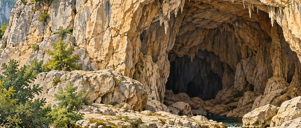 Bulak / Mencilis Cave çizimi, Karabük