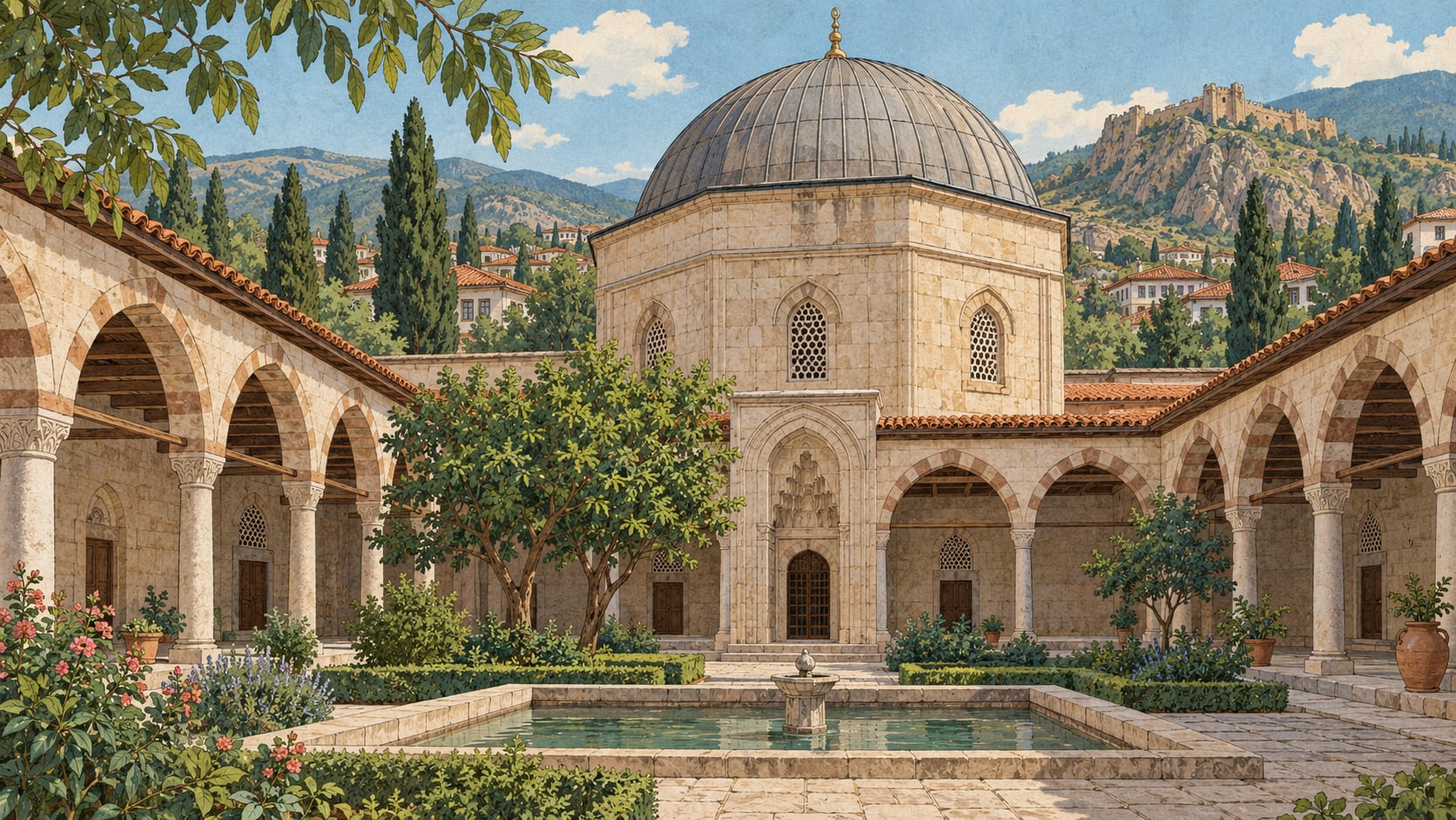 Burgaç Hatun (Bibi Hatun) Tomb çizimi, Tokat