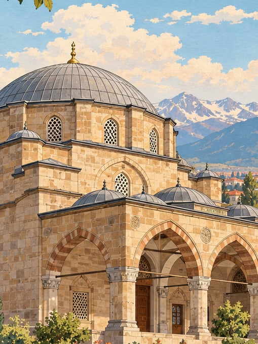 Bürüngüz Mosque çizimi, Kayseri