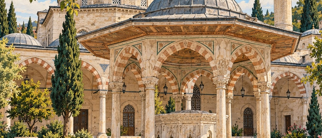 Great Mosque Fountain çizimi, Kırklareli