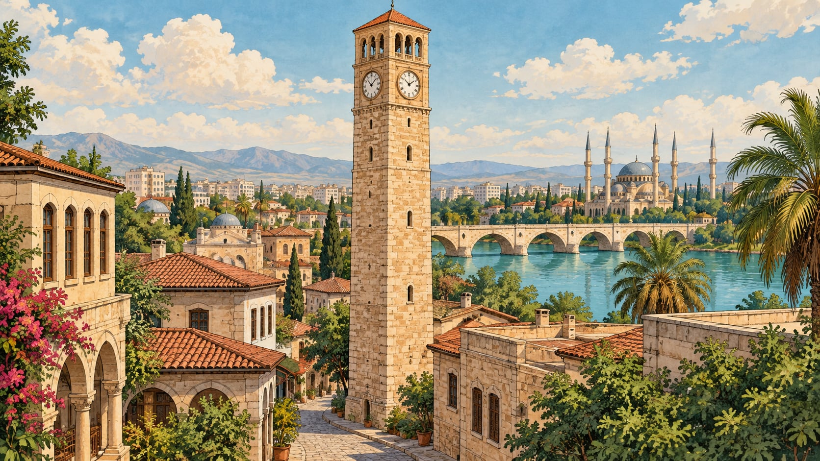 Great Clock Tower çizimi, Adana