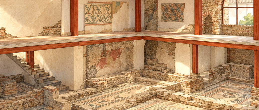 Great Palace Mosaics Museum çizimi, İstanbul