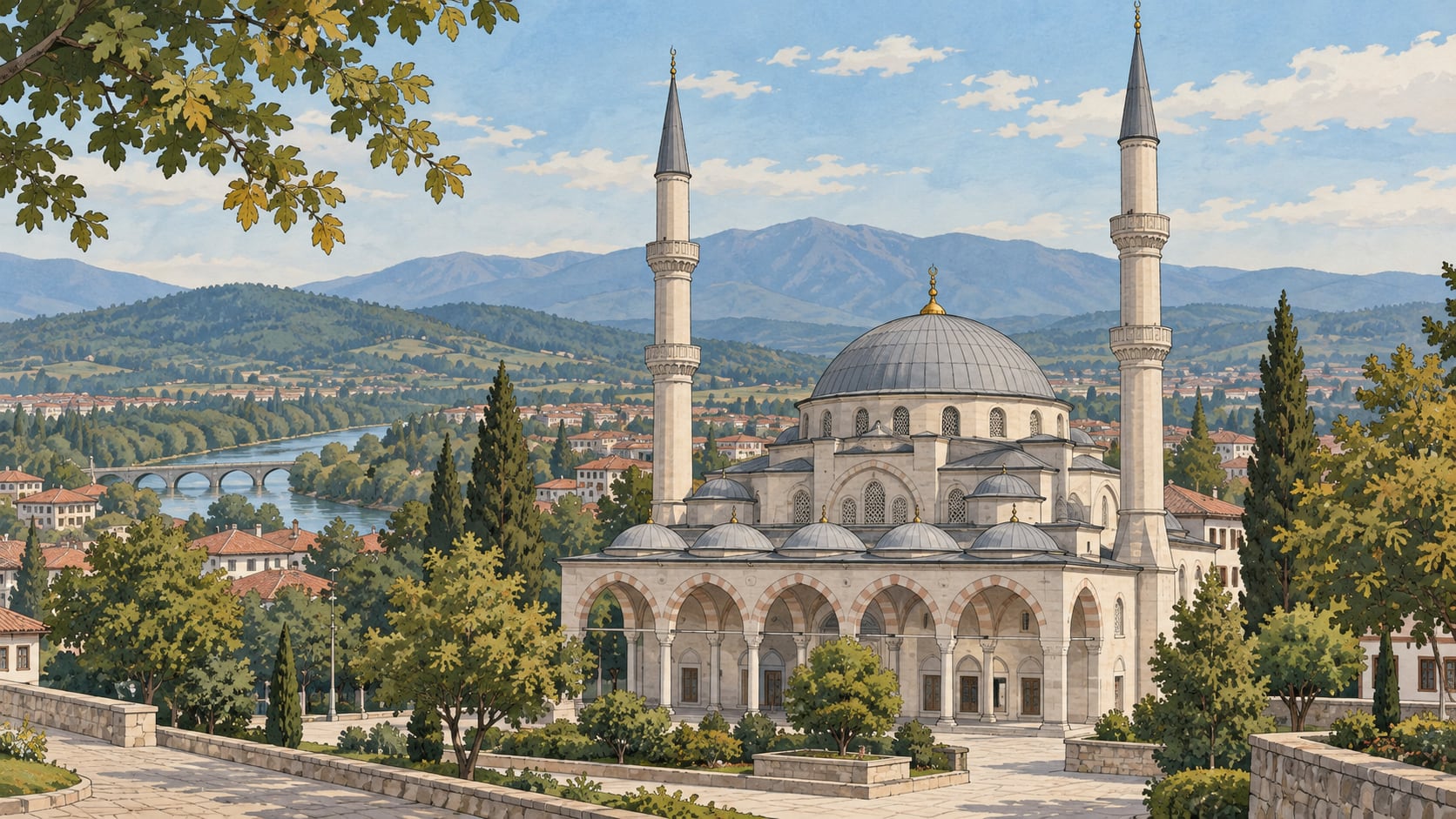 Great (New) Mosque çizimi, Düzce