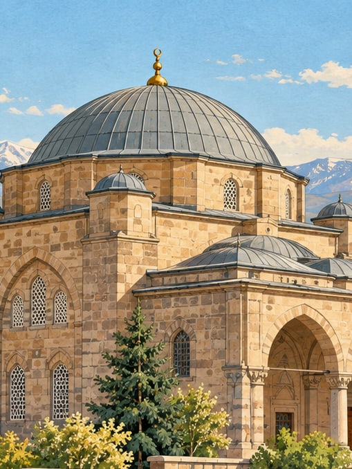 Caferiye Mosque çizimi, Erzurum