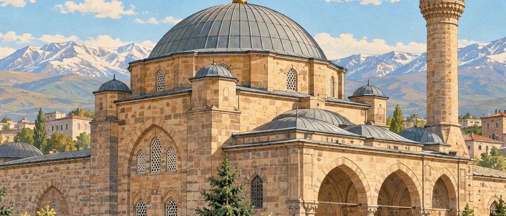 Caferiye Mosque çizimi, Erzurum