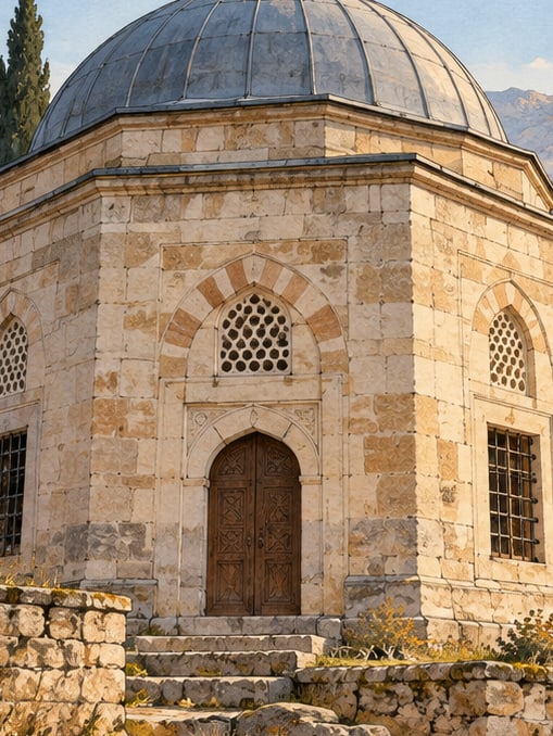 Zeichnung: Çağırgan-Baba-Grabmal, Gümüşhane
