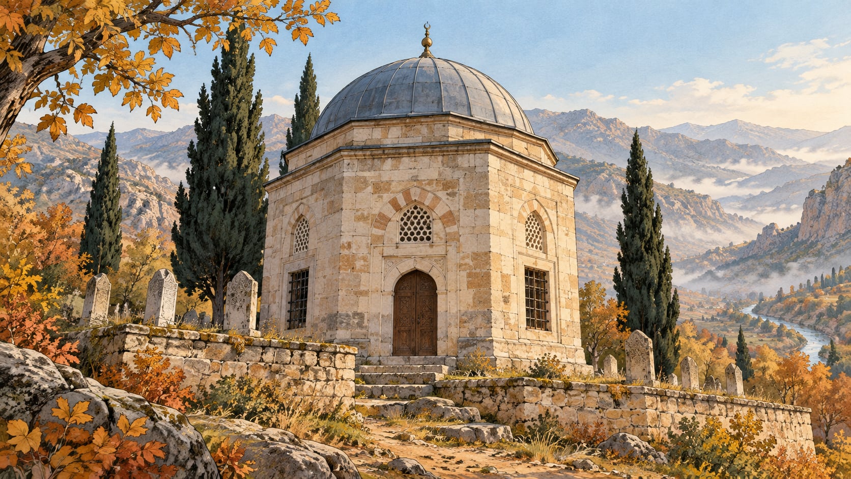 Çağırgan Baba Tomb çizimi, Gümüşhane