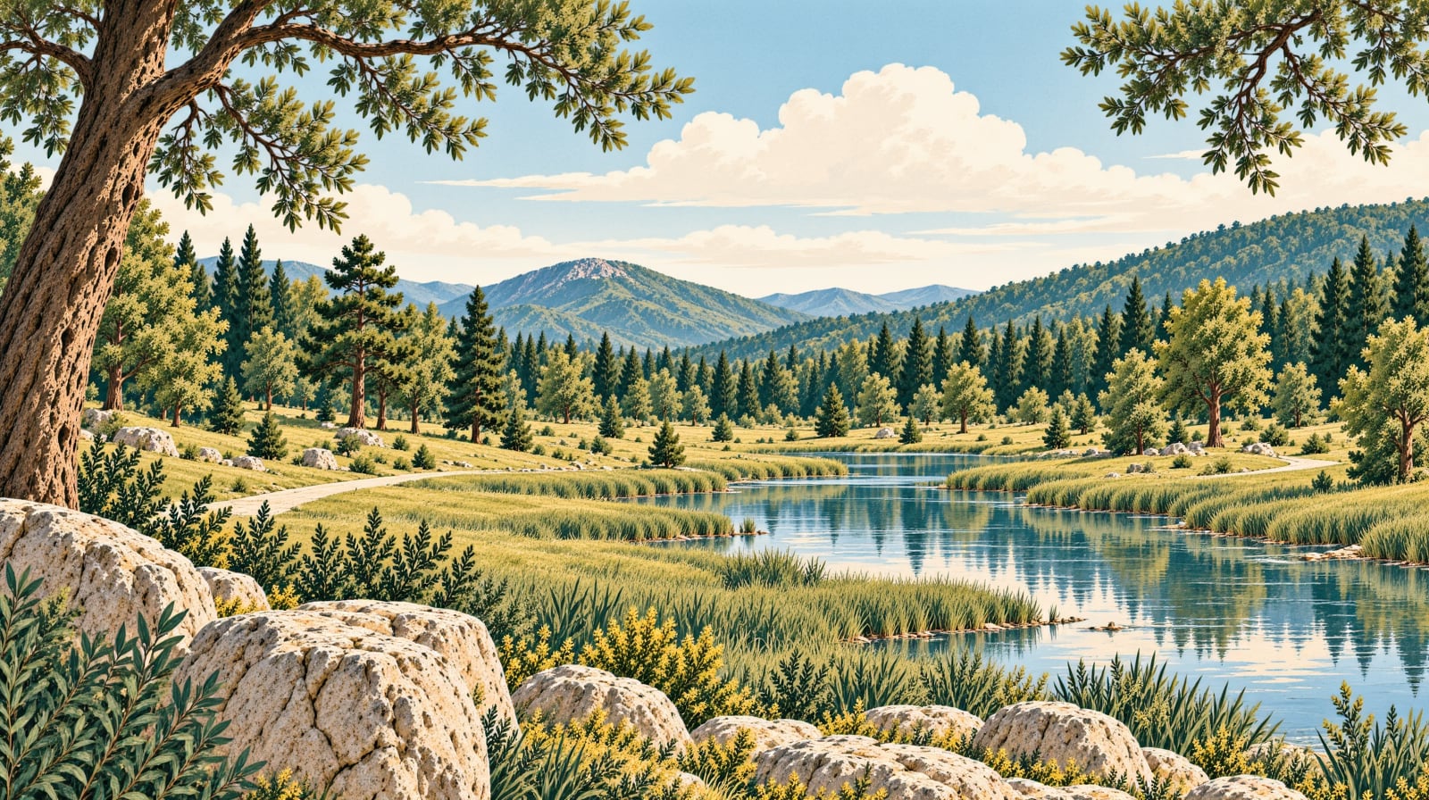 Çağlayan Nature Park çizimi, Aydın