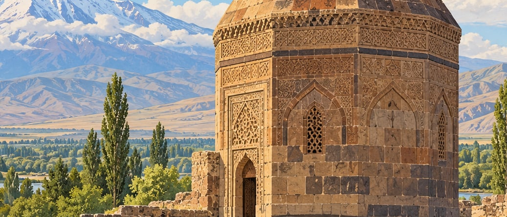 Çakırtaş Kulyusuf Tomb Tower çizimi, Iğdır