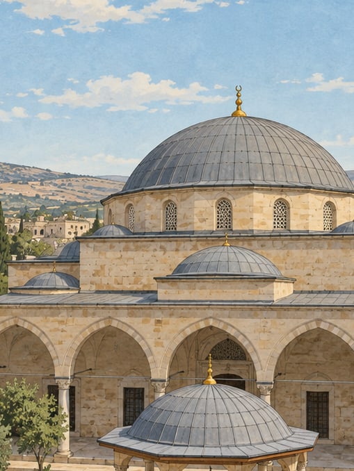 Zeichnung: Çalık-Moschee, Kilis