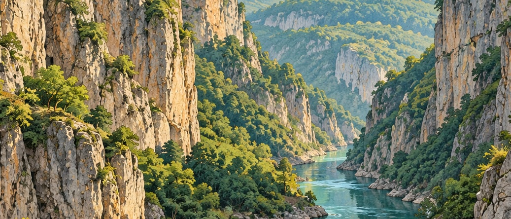 Çamaş Canyon çizimi, Ordu