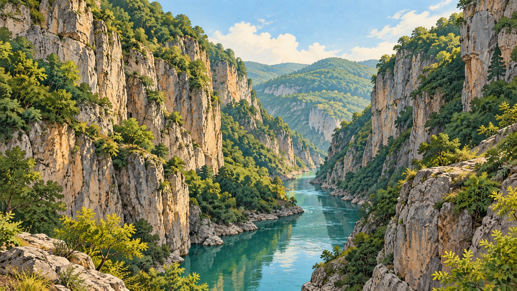 Çamaş Canyon çizimi, Ordu