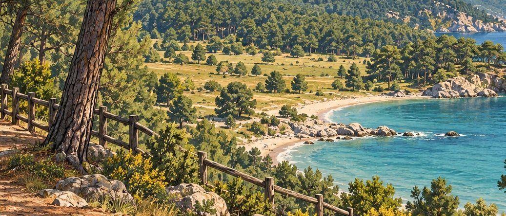Çamlıkoy Nature Park çizimi, Tekirdağ