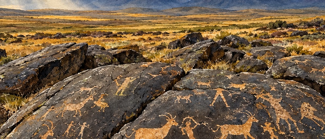 Camuşlu Rock Paintings çizimi, Kars