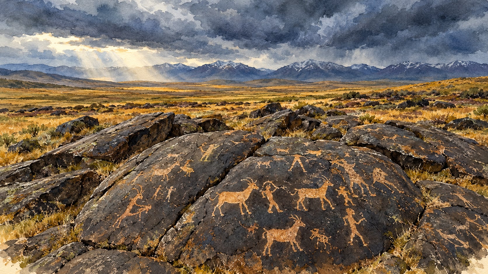 Camuşlu Rock Paintings çizimi, Kars