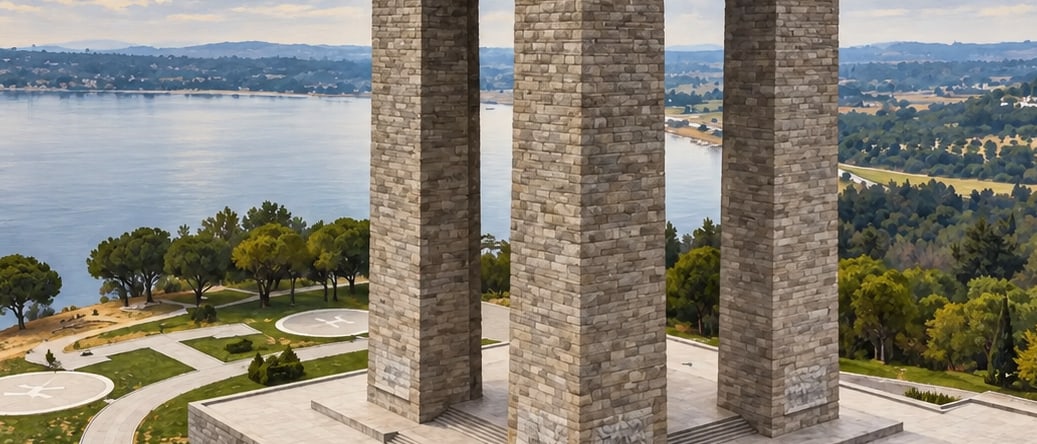 Çanakkale Battles Gallipoli Historical Site çizimi, Çanakkale