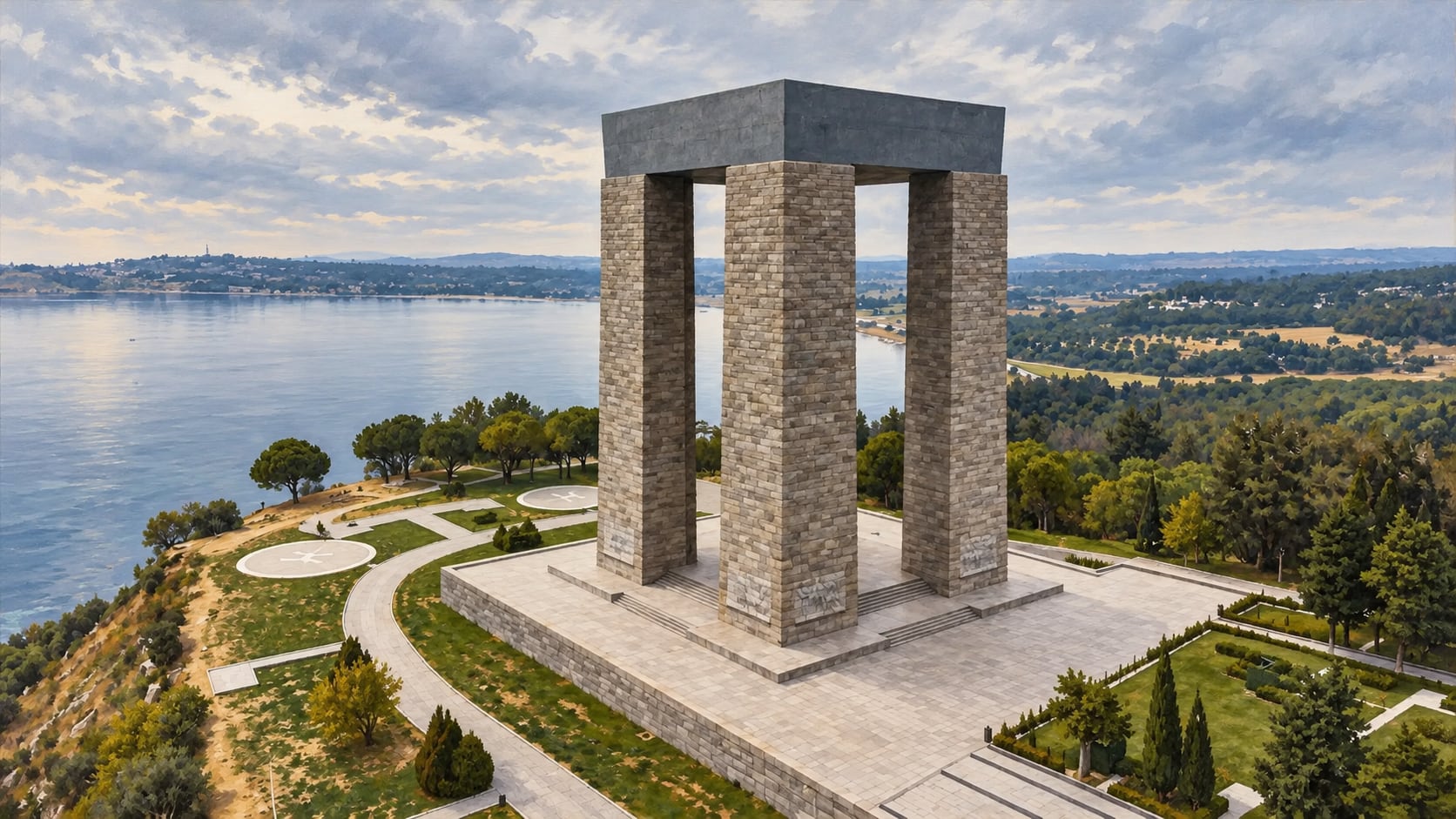 Çanakkale Battles Gallipoli Historical Site çizimi, Çanakkale