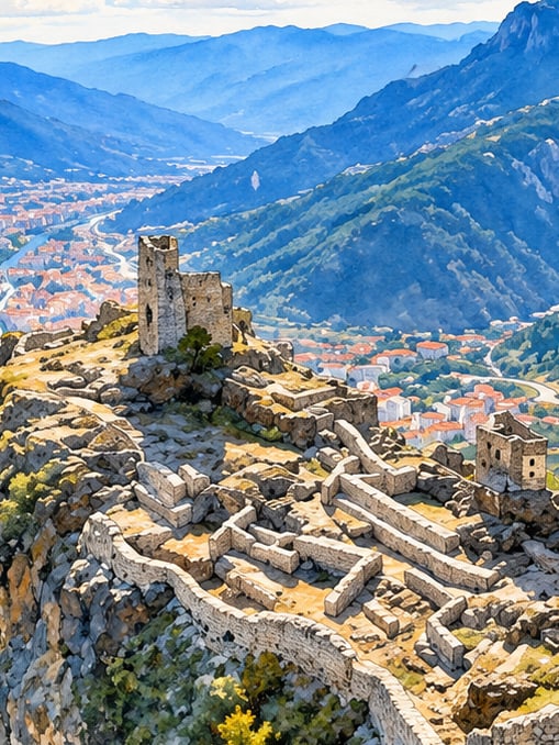 Ilustración: Castillo de Canca, Gümüşhane