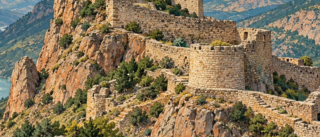Canca Castle çizimi, Gümüşhane