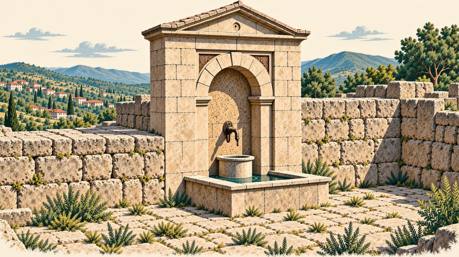 Canfeda Kethüda Women's Fountain çizimi, Kocaeli