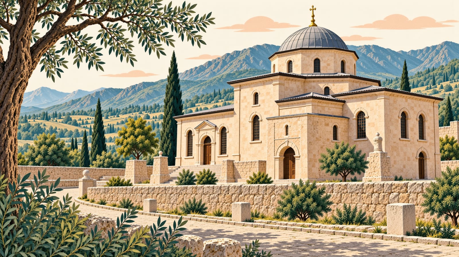 Çanlı Church çizimi, Aksaray