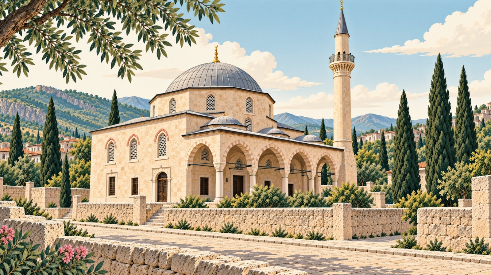 Çarhoğlu Mosque çizimi, Şanlıurfa