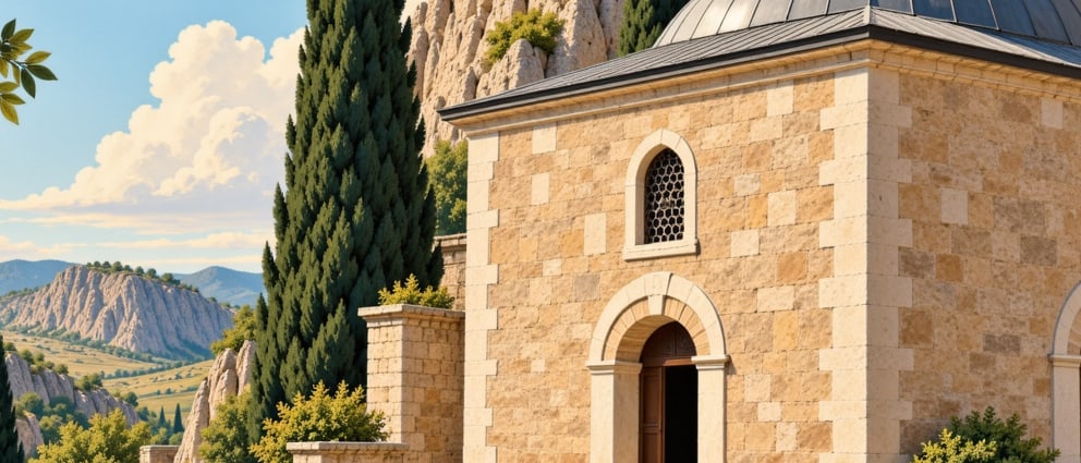 Çarpanak Island and Saint Jean Monastery çizimi, Van