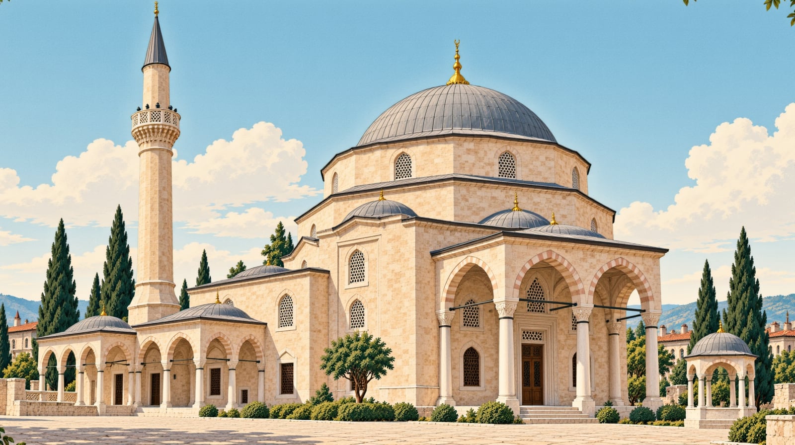 Bazaar Mosque çizimi, Kırşehir
