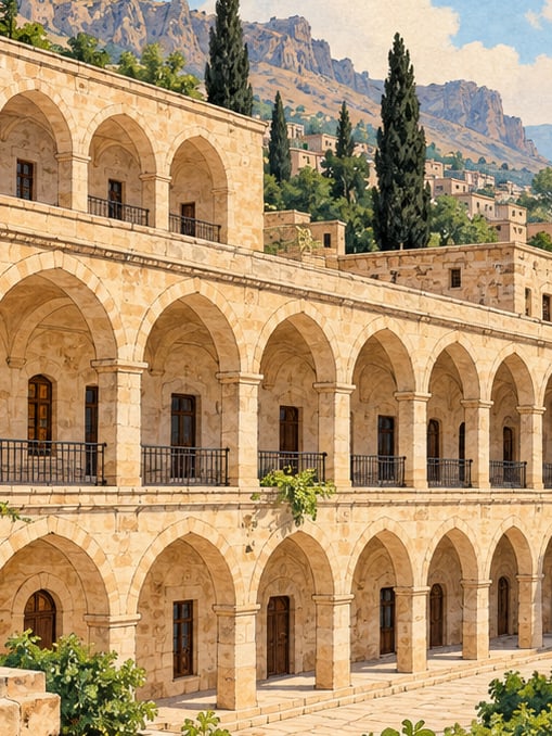 Ilustración: Casas de cas, Siirt