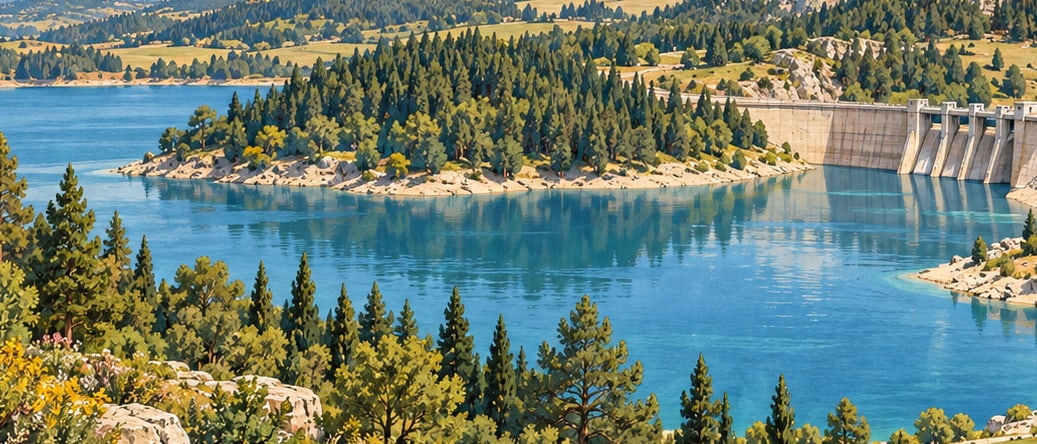 Çavdarhisar Dam Nature Park çizimi, Kütahya