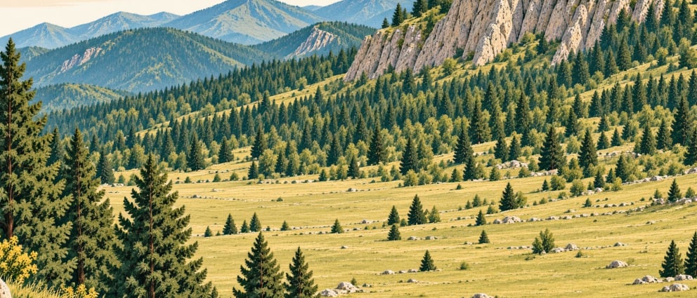 Çavdarlı Plateau çizimi, Artvin
