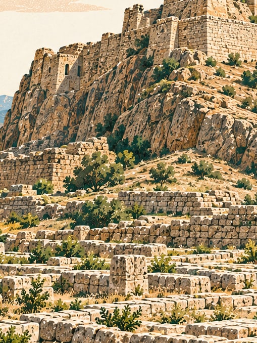 Çavuştepe Kalesi çizimi, Van