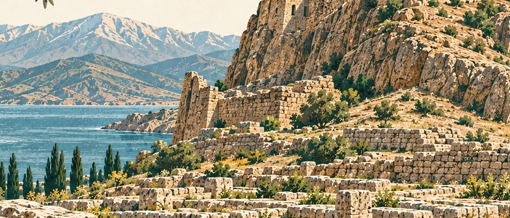 Çavuştepe Kalesi çizimi, Van