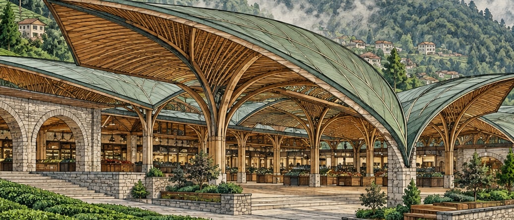 Çay Bazaar çizimi, Rize