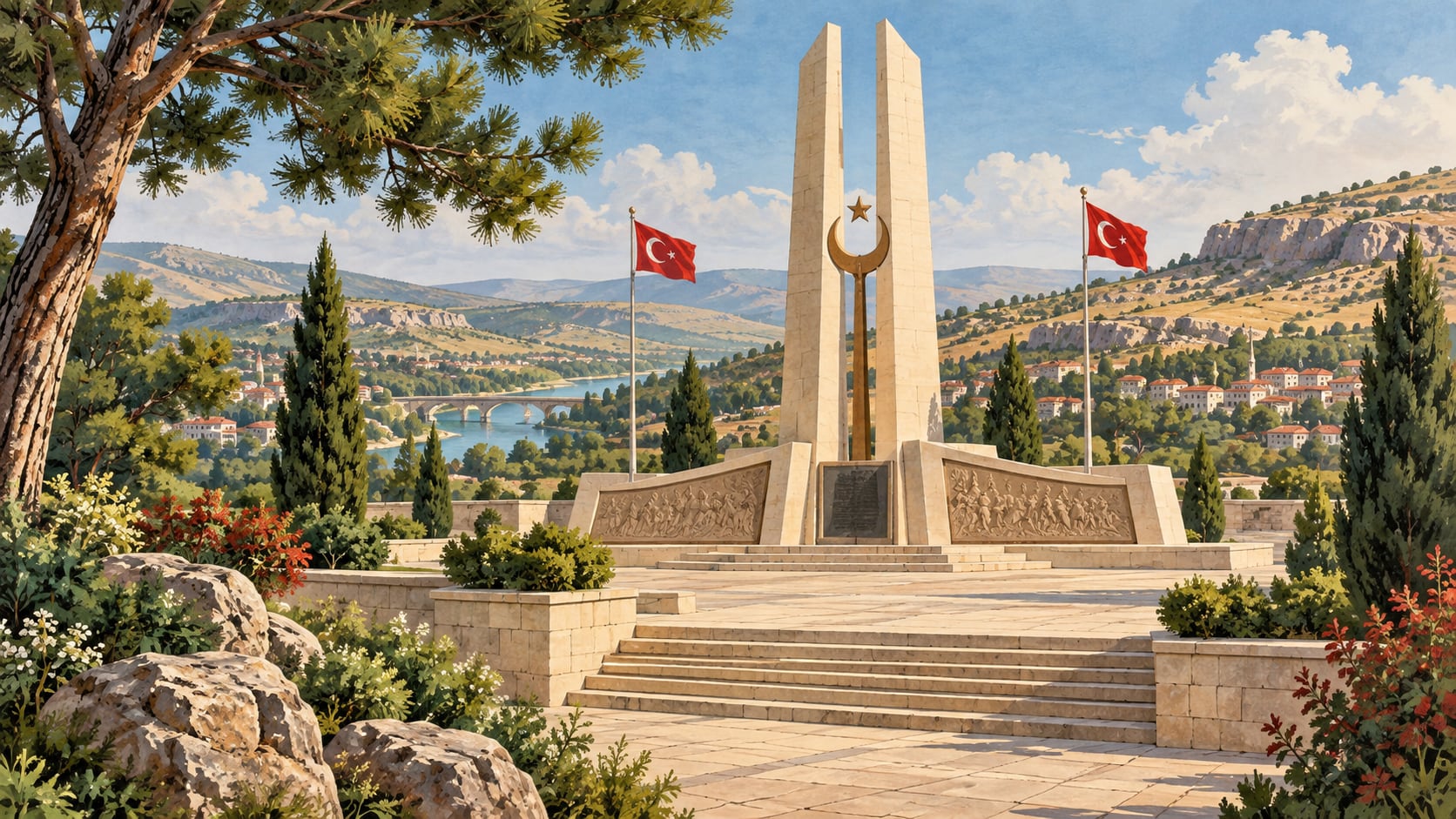 Çekerek Martyrs Monument çizimi, Yozgat