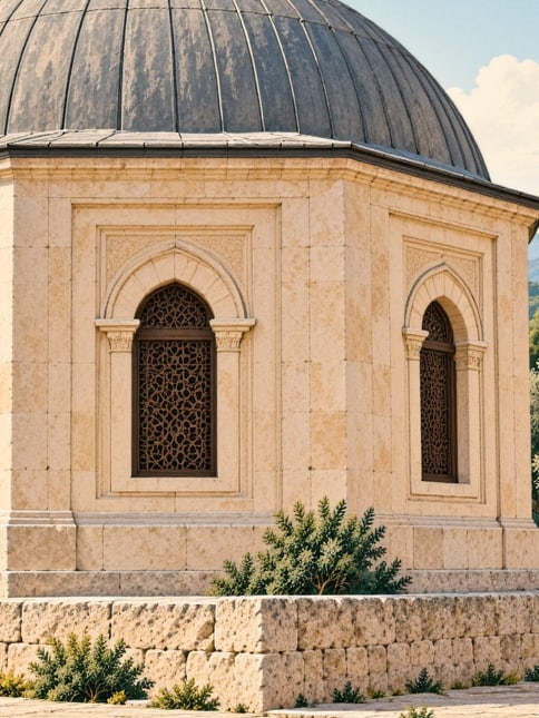 Ilustración: Mausoleo de Celaleddin Çelebi, Kütahya