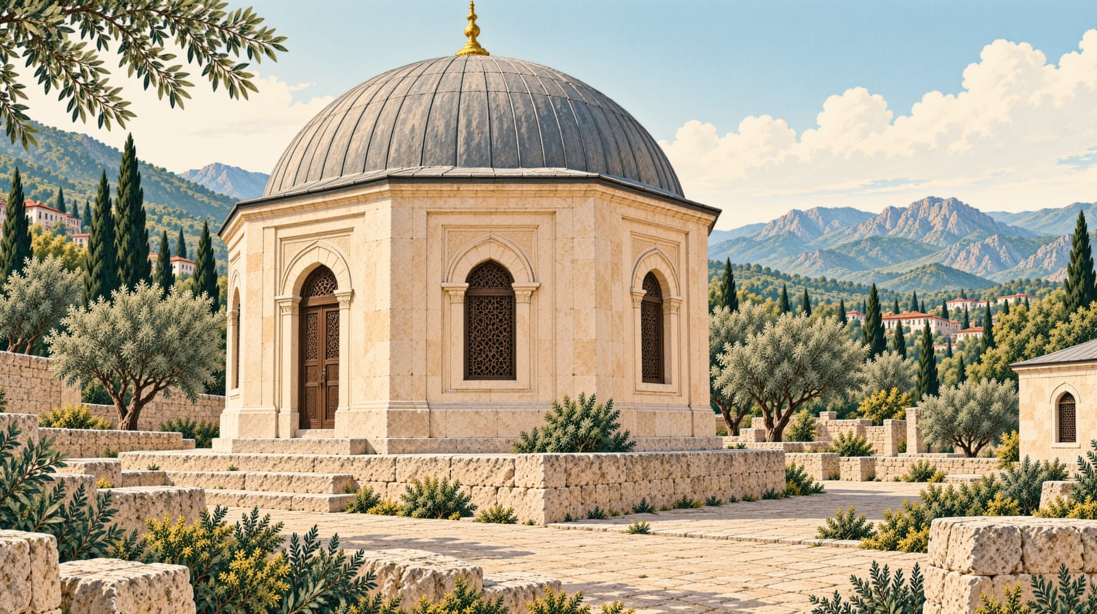 Celaleddin Çelebi Tomb çizimi, Kütahya