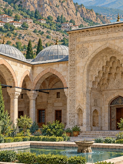 Zeichnung: Çelebi-Mehmet-Medrese, Amasya