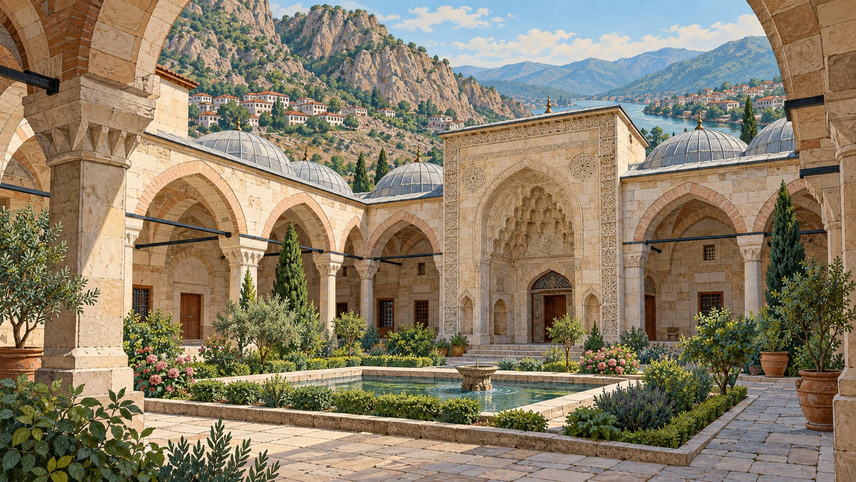 Çelebi Mehmet Madrasa çizimi, Amasya