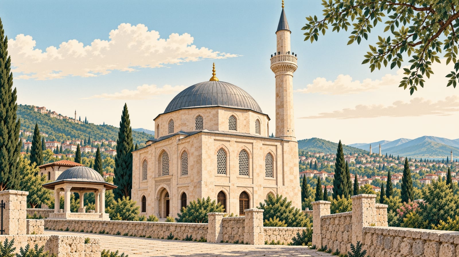 Cenab-ı Ahmet Paşa Mosque çizimi, Ankara